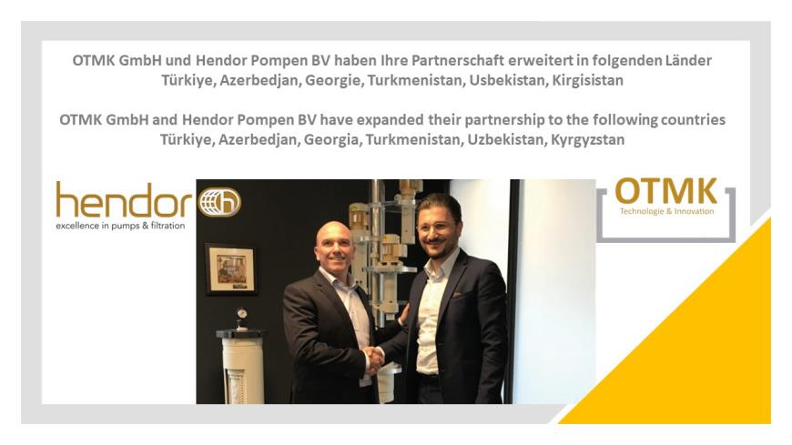 OTMK GmbH erweitert seine Partnerschaft mit Hednor
